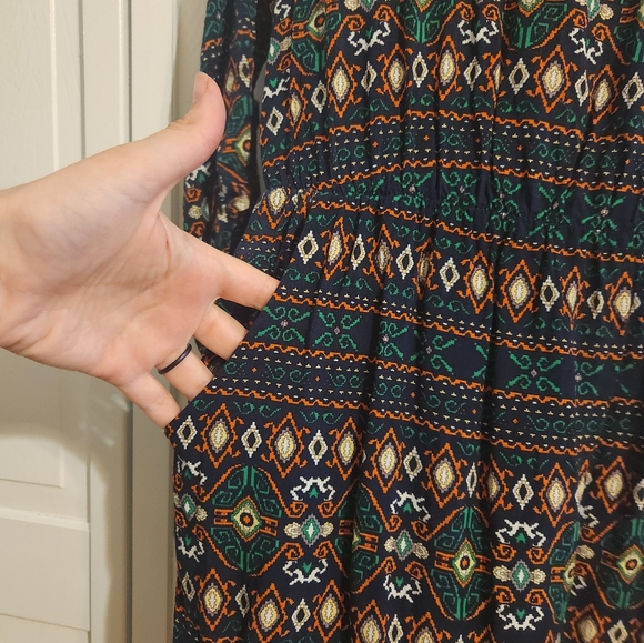 Short Patterned Dress - Picture 2 of 5